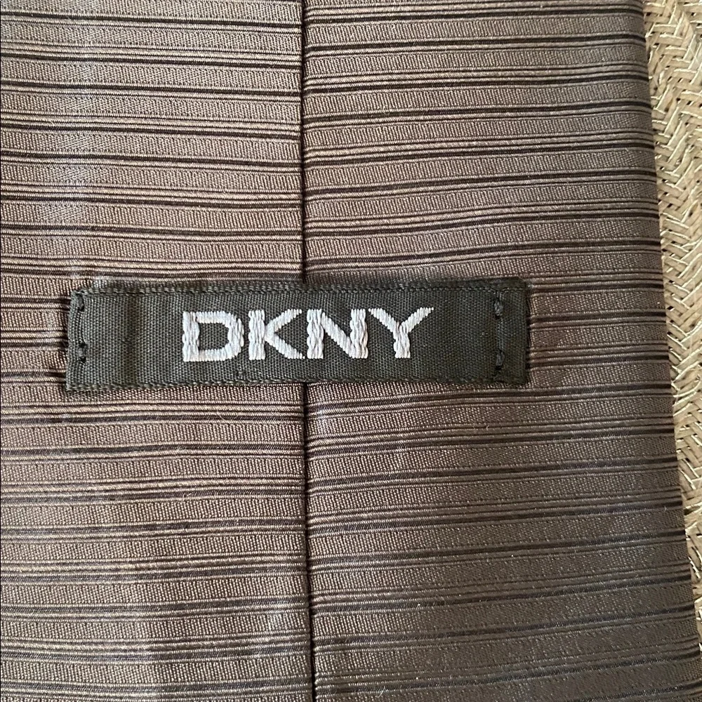 DKNY Charcoal Striped Men's Tie